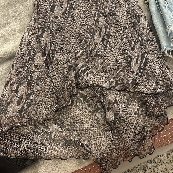 Snakeskin dress - independent NYC designer Dana Foley one of a kind - Size 1 - Picture 7 of 9